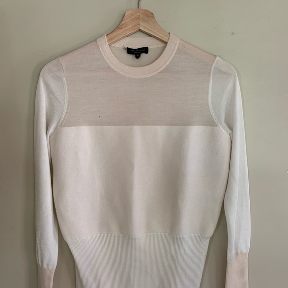Rag & Bone Marissa Mixed-Media Crew Neck Sweater size small - Picture 5 of 6